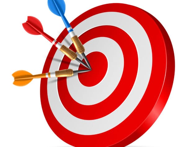 Target with darts
